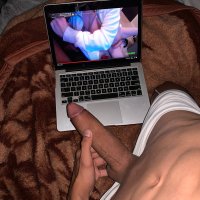 Guy watching porn