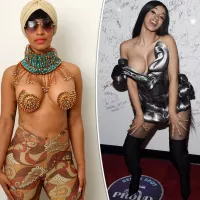 Rapper Cardi Bs shocking outfits