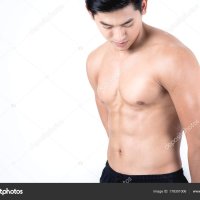Fitness Health Concept Fit Sport Man Flexing His Body Showing Stock Photo sasilsolution 178301006