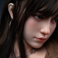 US Stock Ronie 160cm5ft25 Realife Silicone Head Sex Doll Big Breasts TPE Body Adult Love Doll