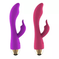 Double G-Spot Vibrator Variable Frequency Magnetic Charging Silicone Massage Stick Female Masturbation Vibrator