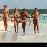 family on nude beach photos