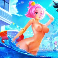 Nude Angela Summer Vibes by LewdFighter on DeviantArt