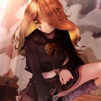 shiba yuzuha tokyo revengers absurdres highres non-web source self-upload battle black skirt bleeding blood blood on face brown eyes brown hair dynamic pose fighting stance full body grimace injury long hair long