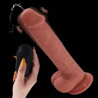 D61 Luxury Remote Control Ejaculating Vibrating Dildo 8 Inch