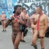 Nudist: WNBR nude men