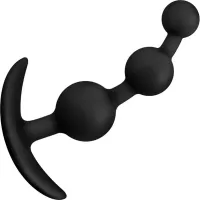 Anal Adventures Platinum Small Anal Beads 5.25 Black