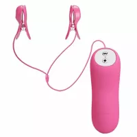 Pink Electric Shock Nipple Clamps Electro Sex Stimulation Electro Me