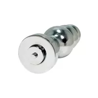 FETISH PLEASURE PLAY ELECTRO SHOCK METAL TAPERED BULB ANAL PLUG
