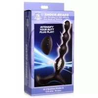 Shock-Beads 80X Vibrating E-Stim Silicone Anal Beads
