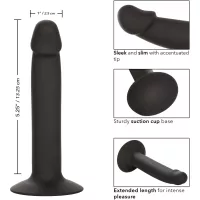 Silicone Slim Anal Stud Suction Cup Dildo By CalExotics