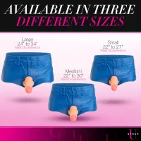 Booty Shorts 6 Inch Dildo Silicone Strap On Harness
