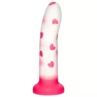 First Love Pink Silicone Heart Dildo