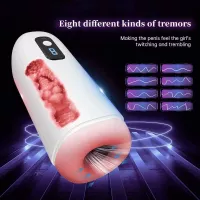Automatic Male Masturbator Cup Vibration Blowjob Voice Interacion Pocket Pussy Masturbation Sex Toy Men Sucking Gear Adjustment L230518 From 1213