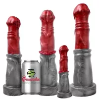 Sinnovator Steed Platinum Silicone Dildo 8.75 and 10 Inches