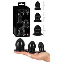 Kit 3 plug anali Anal Training neri