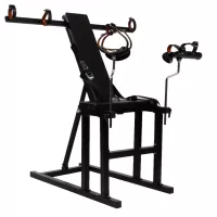 Bondage Restraint Sex Chair Pillory with Arm Bars
