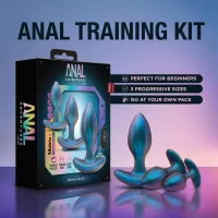 Anal Adventures Matrix Cosmos 3-Piece Silicone Anal Training Kit With