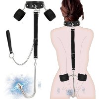 : BDSM Vibrating Anal Hook Bondage Sexual Stimulation DeviceSex Restraint Kit Combined with Rechargeable Anal Plug Prostate Massager with 9 Modes Fetish Anal Stimulation Adult Sex Toys for Couples : Health