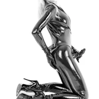 Black Latex Dildo