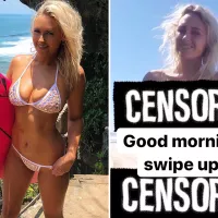 Sexy surfer Ellie-Jean Coffey strips nude on X-rated website to earn cash after splitting with cheating boyfriend