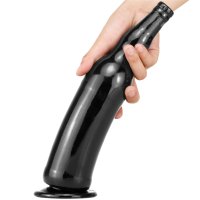 TangQian Beer Bottle Shape Dildo 31cm Anal Plug 5 Colors Available Fantasy Anal Dildo with Suction