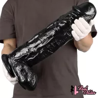 11.81in 16.53in 18.11in Huge Thick Black Dildos For Anus Vagina