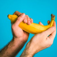 Male masturbation or the art of taking ones pleasure in hand.