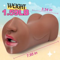 3 in 1 Pocket Pussy Ass Oral Blowjob Sex Toy Male Masturbator