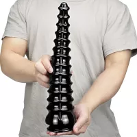 13 Inch Special Shaped Pointed Anal Plug Silicone Realistic Huge Dildo