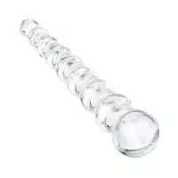 Slim Bumpy Glass Anal Dildo