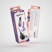 CRUSHIOUS EXPLORER ANAL DOUCHE 90ML WITH ANAL LUBRICANT 50ML AND TH...