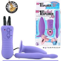 My 1St Anal Explorer Kit BEGINNER Anal Sex Toys VIBRATING Butt Plug Purple Kit
