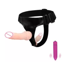 Strap On Realistic Double Pants Woman Men Couples Panties Lesbian Flesh Purple Vibrator Dildo For Gay From 49
