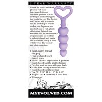 Evolved Novelties Sweet Treat Heart Shaped Beaded Anal Plug