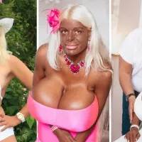 White air hostess Martina Big who now identifies as a black glamour model