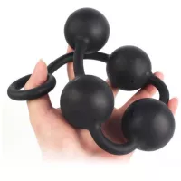 Silicone Anal Pull Ball Plug Large Bdsm4u 272105243 - ! 272105243