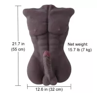 7 kg Male Body Torso Love Doll Sex Doll with Big Dildo for Women