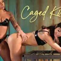 Caged Kitty: April Olsen Anally Dominates Charlie Valentine