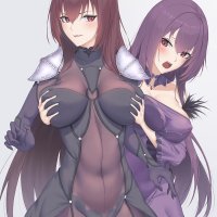 HD wallpaper: anime anime girls boobs big boobs boob grab Fate series