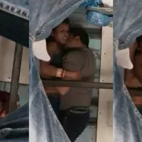 Newly married desi couple fucking in train captured secretly