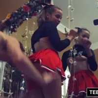 Teen girl in a mini skirt is feeling that deep cock inside