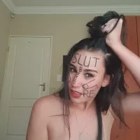 Dirty Talking Slut Degrading Herself Body Writing: South African Amateur Porn