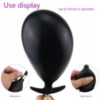 Liquid Silicone Anal Balloon Pump Sex Toy for MenWomen