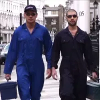 Handymen fuck gay porn video on Darkcruising