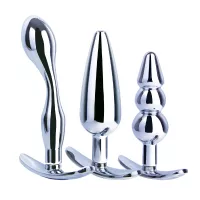 Excellent Power Hardware Gear Metal Butt Plug Kit