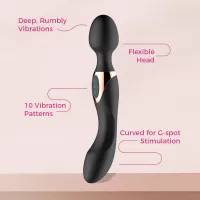 Double-headed Wand Vibrator