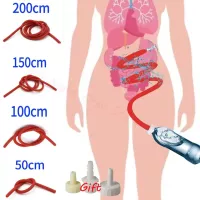 Silicone Anal Douche Hose for BDSM Gay Kink Plus Size Lingerie Fun