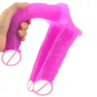 Faak Speelgoed Vrouwen Verleidelijke Drie Hoofd Dubbele Triple Dildo Sex Toy Stimulatie Drop Shipping Speeltjes Voor Vrouwen Triple dildo