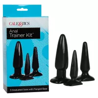 Lux Active Equip 7-Piece Anal Plug Training Kit Silicone Black